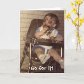 Carte I Love Chocolate!, Go for it! (Fleur jaune)