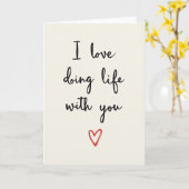 Carte I Love Doing Life With You Card (Fleur jaune)