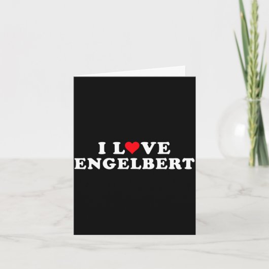 Carte I Love Engelbert Girlfriend & Boyfriend Engelb (Devant)