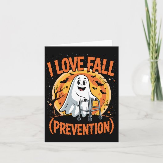 Carte I Love Fall Prevention Physique Therapy Halloween (Devant)