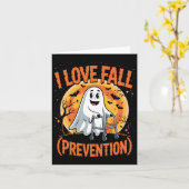 Carte I Love Fall Prevention Physique Therapy Halloween (Fleur jaune)