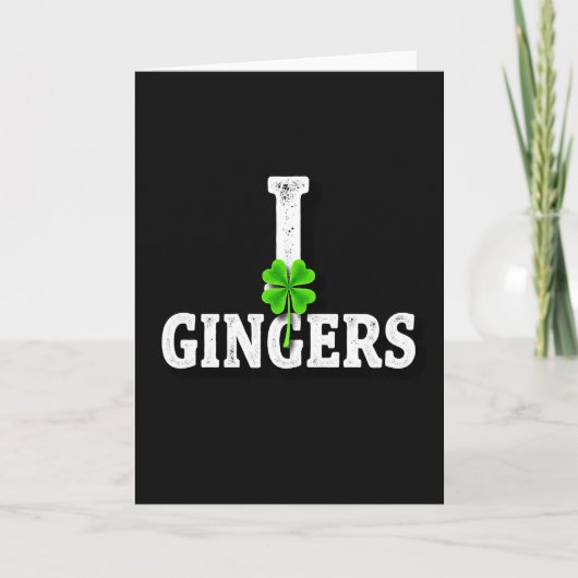 Carte I Love Gingers Lucky Card (Devant)