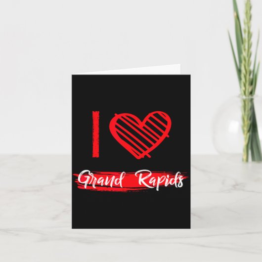 Carte I Love Grand Rads I Heart Grand Rads (Devant)