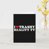 Carte I Love Heart Trashy Reality Tv Simple Cute Funny (Fleur jaune)