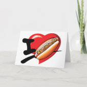 Carte I Love Hotdogs Greeting Cards (Devant)