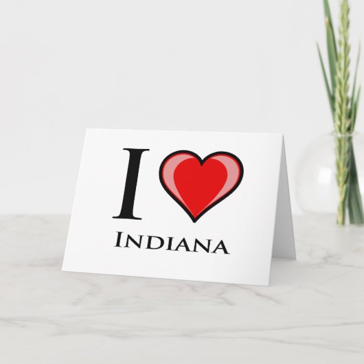 Carte I Love Indiana (Devant)
