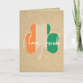 Carte I love Irish! (Devant)