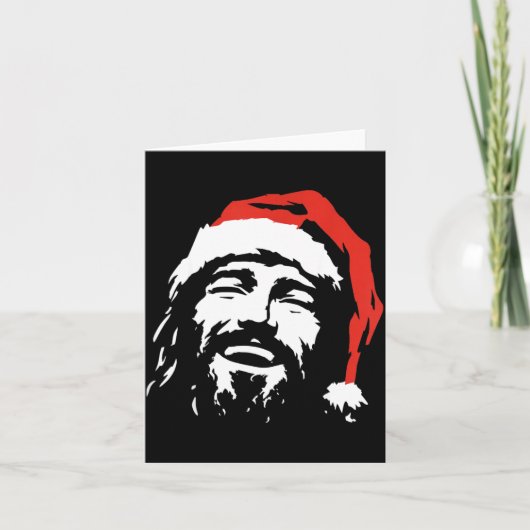Carte I Love Jesus Christmas Green  (Devant)