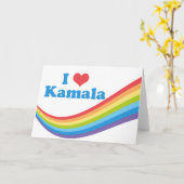 Carte I Love Kamala Rainbow (Fleur jaune)