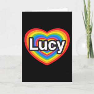 Carte I love Lucy. I love you Lucy. Heart