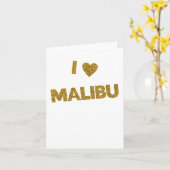 Carte I Love Malibu Sticker (Fleur jaune)