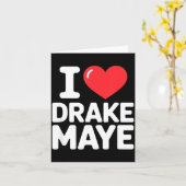 Carte I Love Maye  (Fleur jaune)