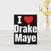 Carte I Love Maye Football Fan  (Fleur jaune)