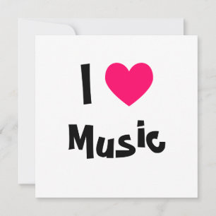 Carte I Love Music