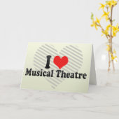 Carte I Love Musical Theatre (Fleur jaune)