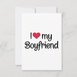 Carte I love my boyfriend