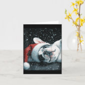 Carte I Love My French Bulldog Christmas Cute  (Fleur jaune)
