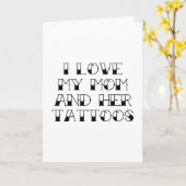 Carte I Love My Mamma and Her Tattoos (Fleur jaune)