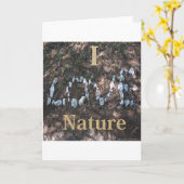 Carte I Love Nature Vêtements et cadeaux (Fleur jaune)