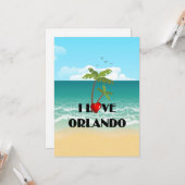 Carte I Love Orlando, Floride (Devant/Arrière en situation)