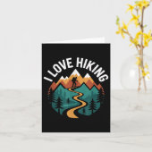 Carte I Love Randonnée Mountain Paths Nature (Fleur jaune)