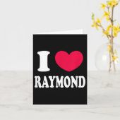 Carte I Love Raymond (Fleur jaune)