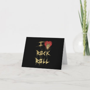 Carte I Love Rock and Roll Vintage