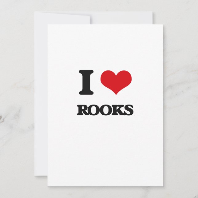 Carte I Love Rooks (Devant)