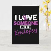 Carte I Love Someone With Epilepsy Day Seizures Warrior (Fleur jaune)