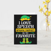 Carte I Love Speech Speech Therapy Is My Favorite  (Fleur jaune)