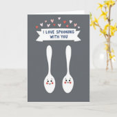 Carte I Love Spooning With You Card (Fleur jaune)