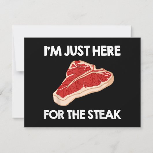 Carte I Love Steak Cadeau Ribeye House (Devant)