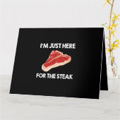 Carte I Love Steak Cadeau Ribeye House (Fleur jaune)