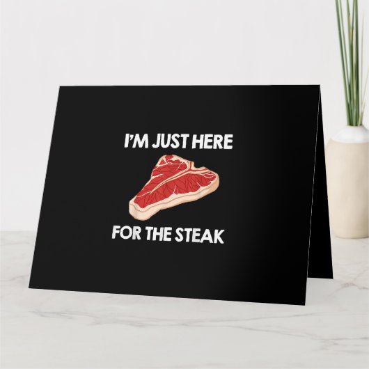 Carte I Love Steak Cadeau Ribeye House (Devant)