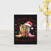 Carte I Love This Dance How Does It Start Line Dance Chr (Fleur jaune)