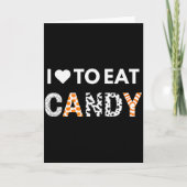Carte I Love To Eat Candy I'm Candy Halloween Couples Ma (Devant)