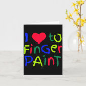 Carte I Love To Finger Paint Matching I'm Paint Couple V (Fleur jaune)