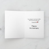 Carte I Love Us German Shepherd Anniversary Card (Intérieur)