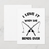 Carte I Love When She Bands Over - Funny Fishermen (Devant / Derrière)