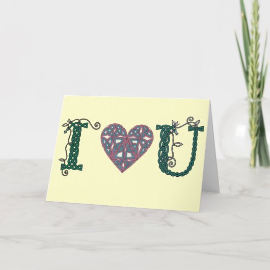 Carte I Love You (Devant)