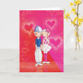 Carte I love you (Fleur jaune)