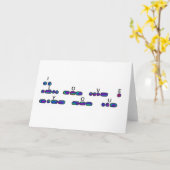 Carte "I Love You" avec des teintes en code Morse (Fleur jaune)