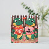 Carte I love you - Be mine (Debout devant)