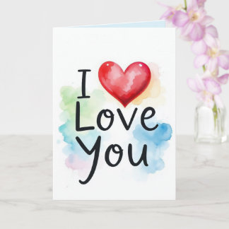 Carte I Love You Card