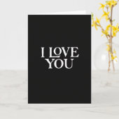 Carte I Love You Card (Fleur jaune)