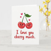 Carte I Love You Cherry Much Card (Fleur jaune)