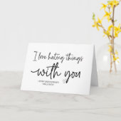 Carte I Love You Don pour Anniversaire Amour Hating Thin (Fleur jaune)