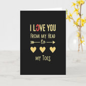 Carte I Love You Head To Toes Card (Fleur jaune)