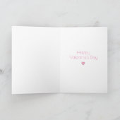 Carte I Love You Heart Minimal Valentine's Day (Intérieur)