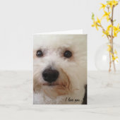 Carte "I Love You...More!" (Fleur jaune)